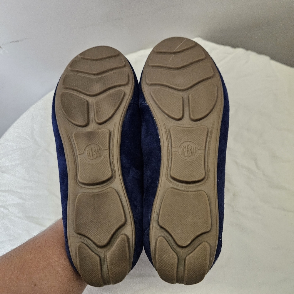 G.H.Bass & Co Navy Suede Moccasins Women Size 9 - Picture 11 of 14